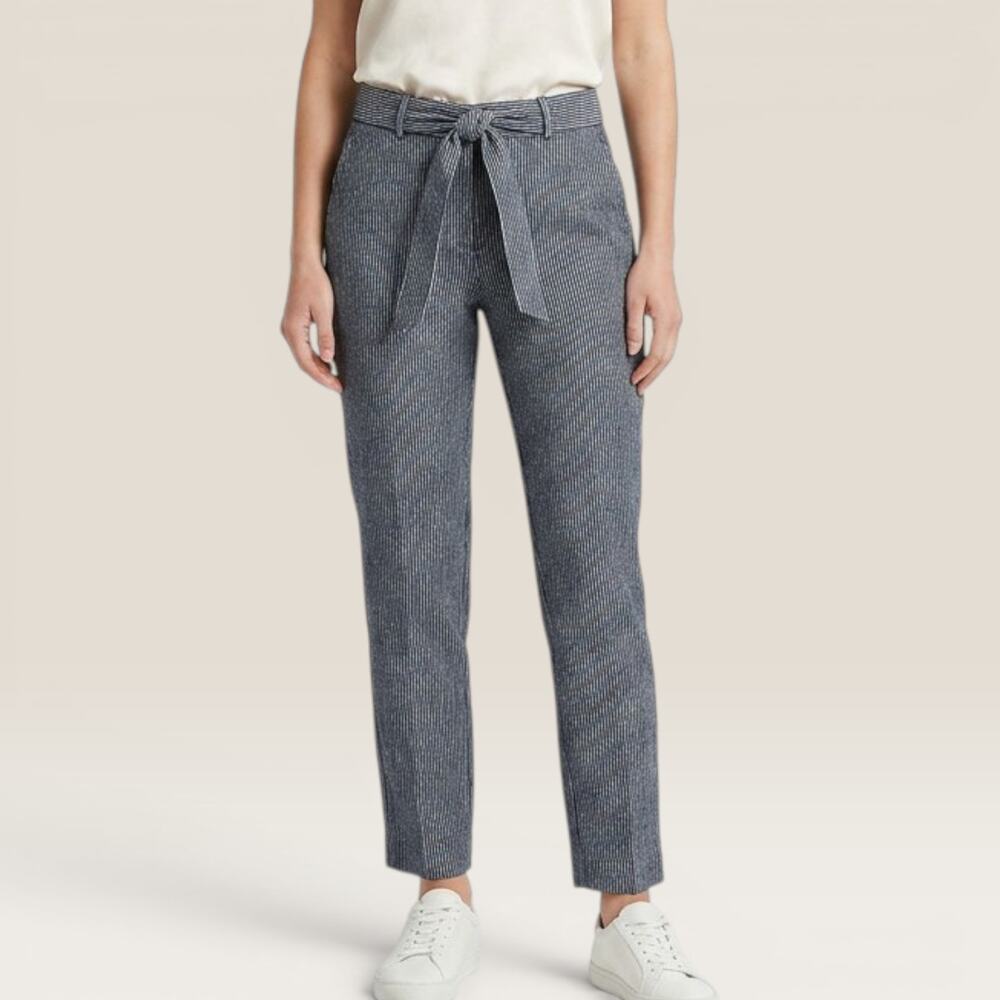 Banana Republic Avery Navy Pinstripe Pants 2P Petite